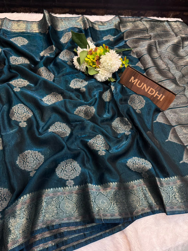 Siddharth Bulish Elegance Fancy Saree | Zari Work | BU06