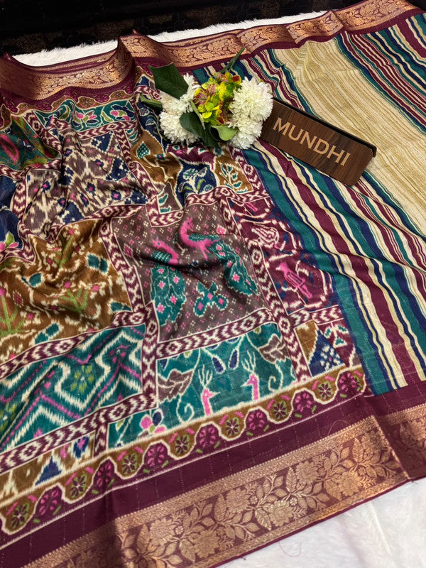 Siddharth Swadhesi Patola Fancy Saree | Zari Work |SW04