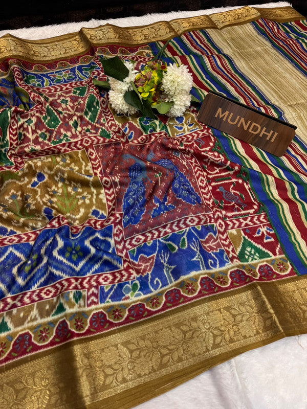 Siddharth Swadhesi Patola Fancy Saree | Zari Work |SW03