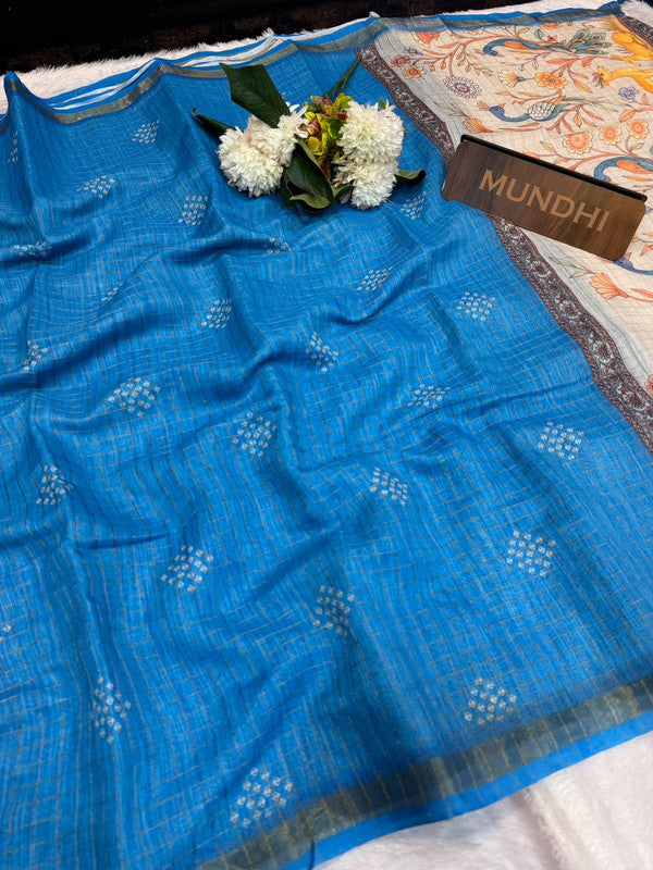 Kalanjali Fancy Saree with traditional zari design for women