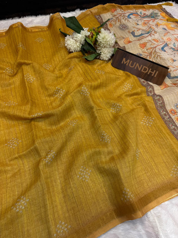 Kalanjali Fancy Saree with traditional zari design for women