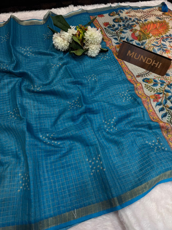 Kalanjali Fancy Saree with traditional zari design for women