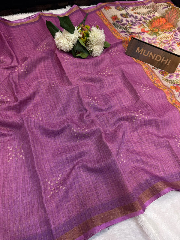 Kalanjali Fancy Saree with traditional zari design for women