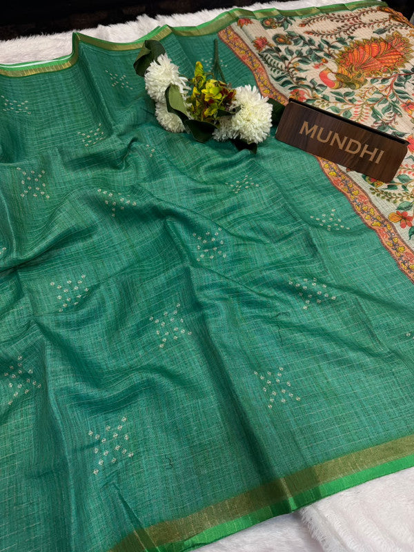 Kalanjali Fancy Saree with traditional zari design for women
