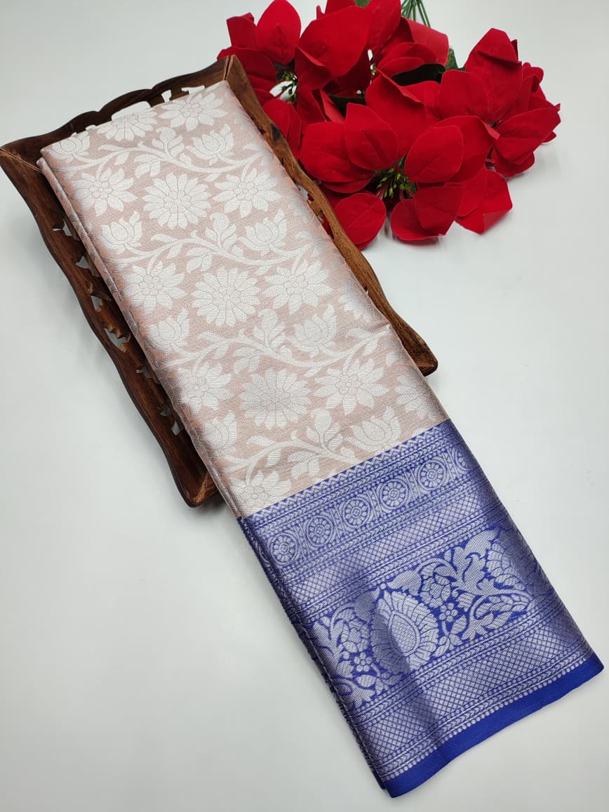 Silver Tissue Saree
