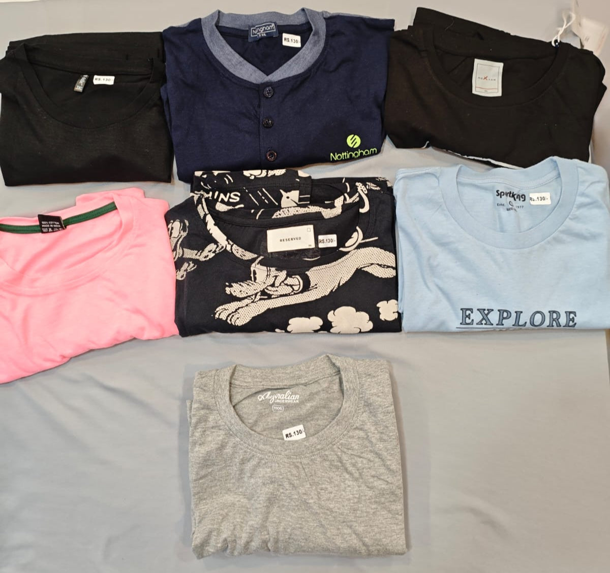 7 T-shirts(Size-XXL)