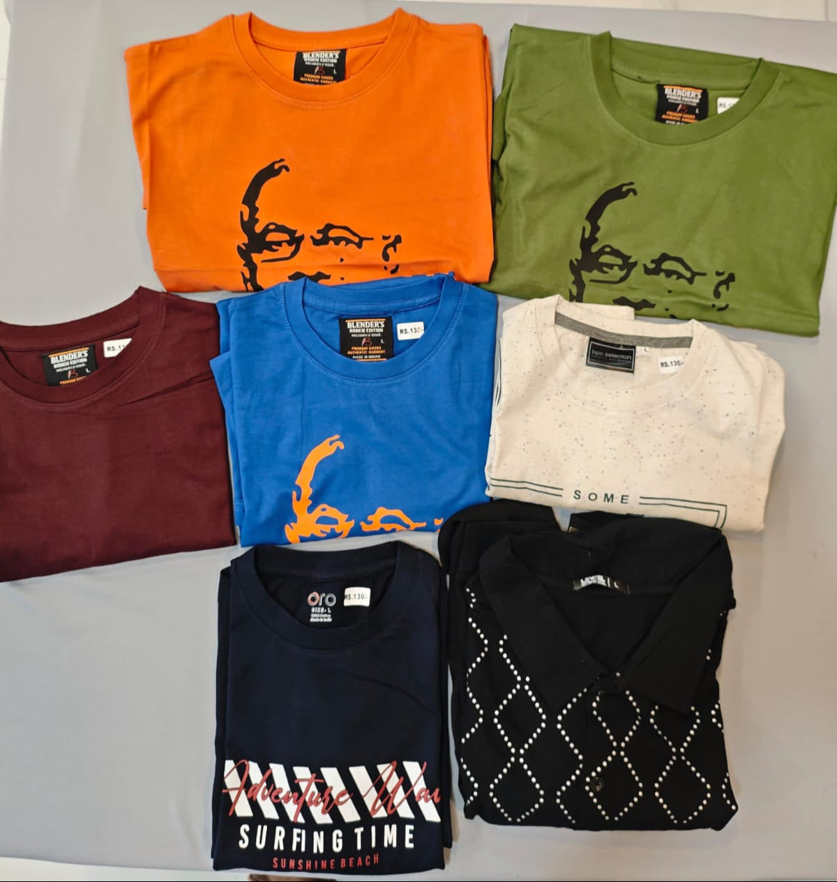 7 T-shirts(Size-L)