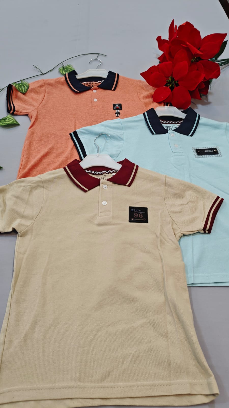 3 Polo T-Shirts(7 to 8 Years)