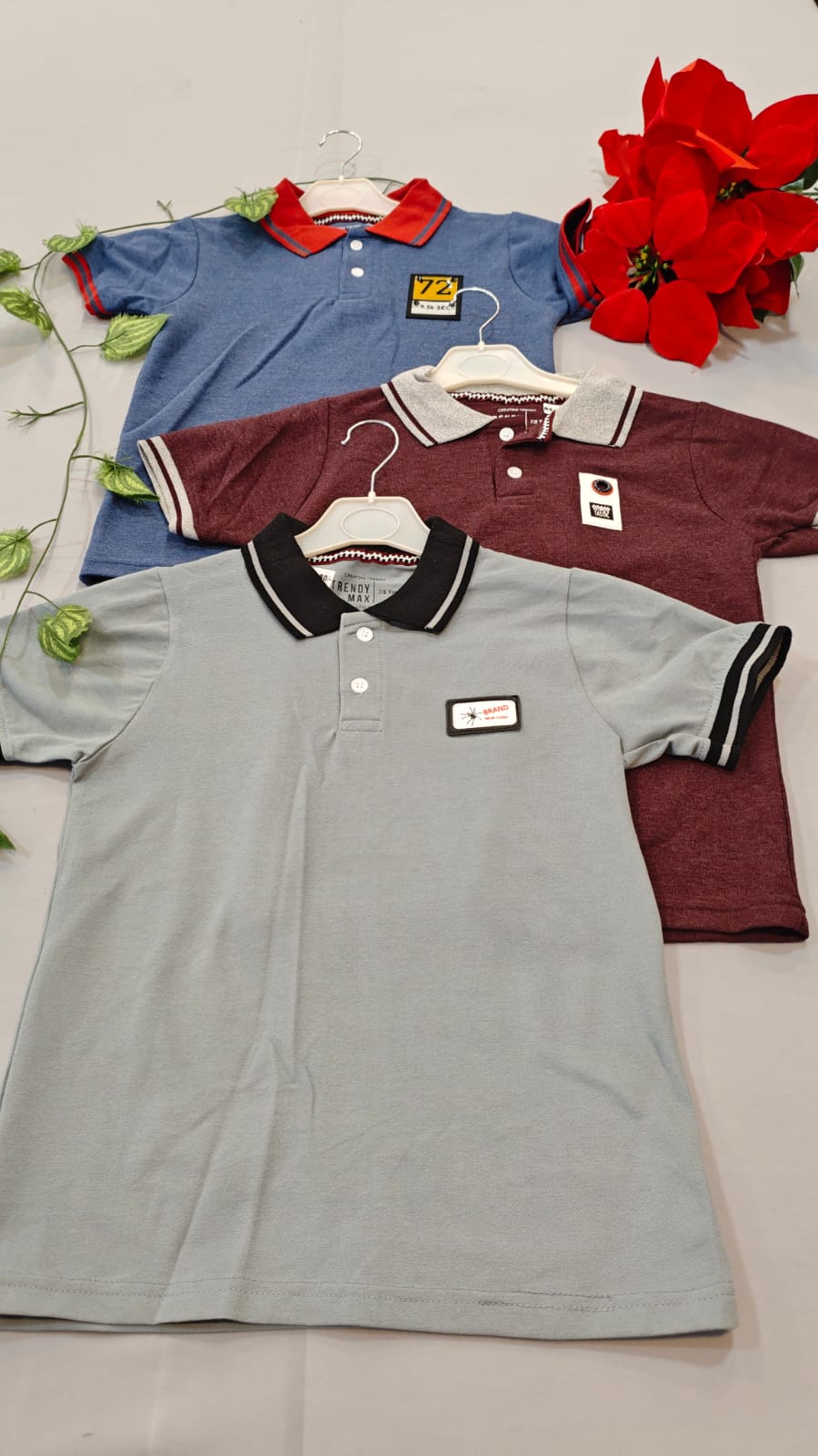 3 Polo T-Shirts(7 to 8 Years)