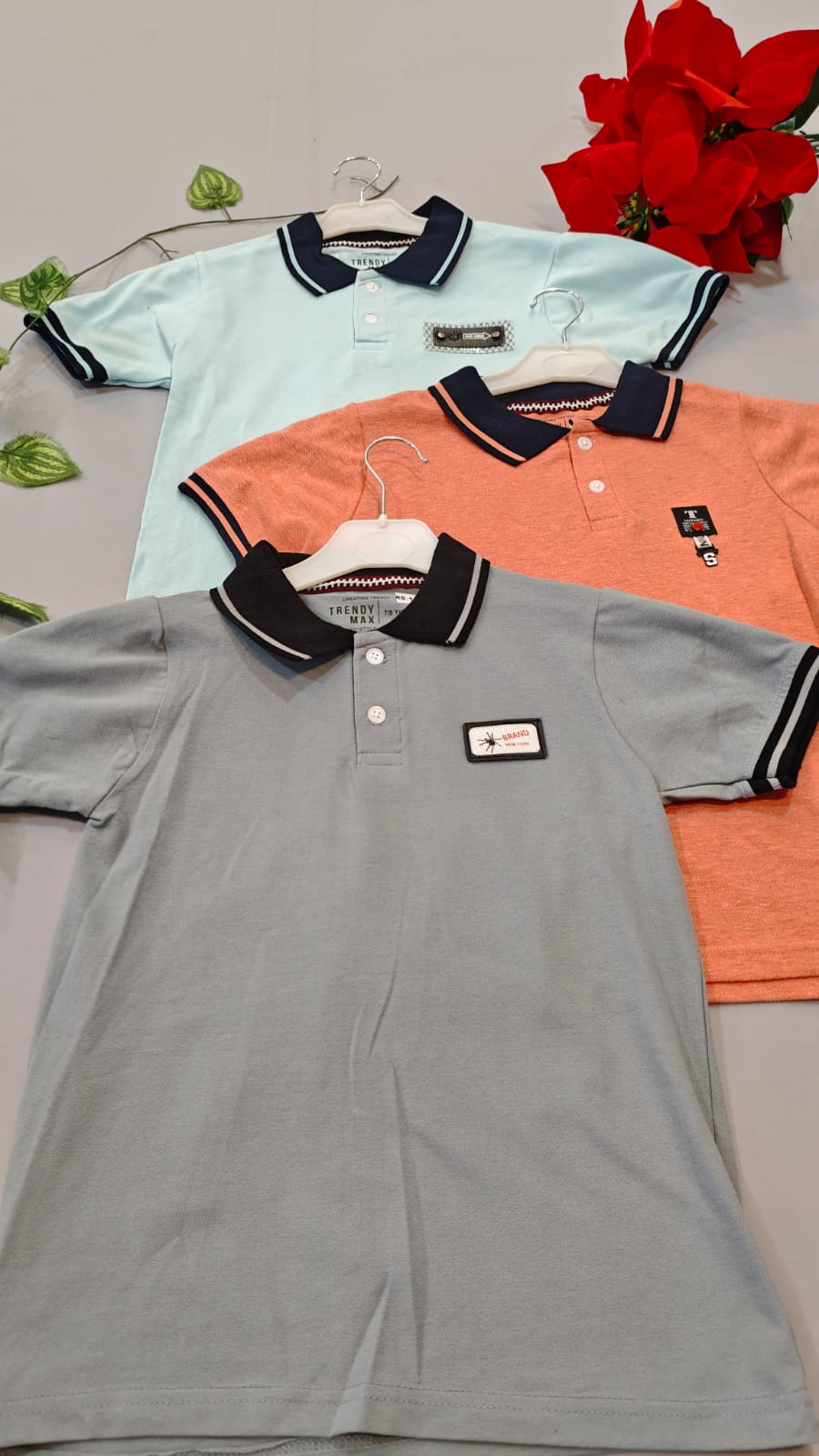 3 Polo T-Shirts(7 to 8 Years)