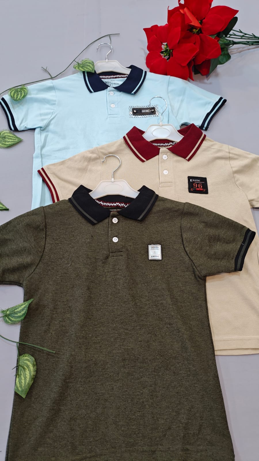 3 Polo T-Shirts(7 to 8 Years)