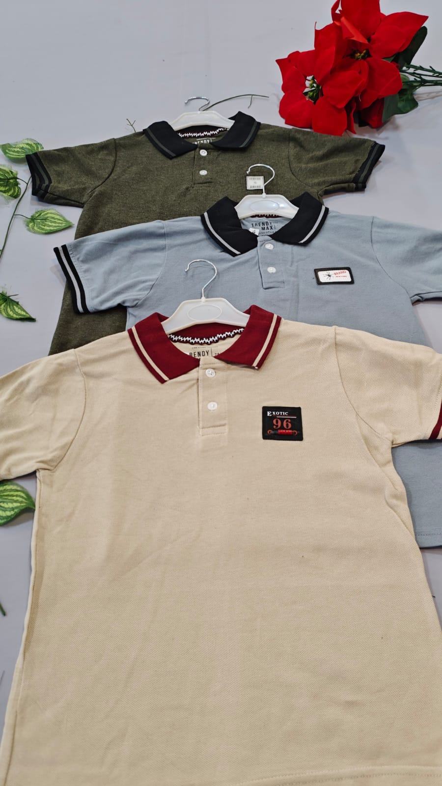 3 Polo T-Shirts(7 to 8 Years)