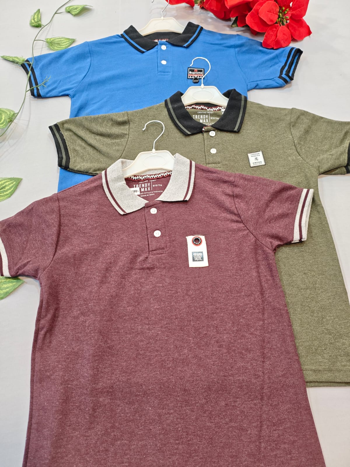 3 Polo T-Shirts(9 to 10 Years)