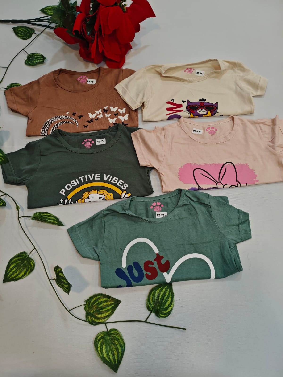 5 Girls Tshirt(2Year)