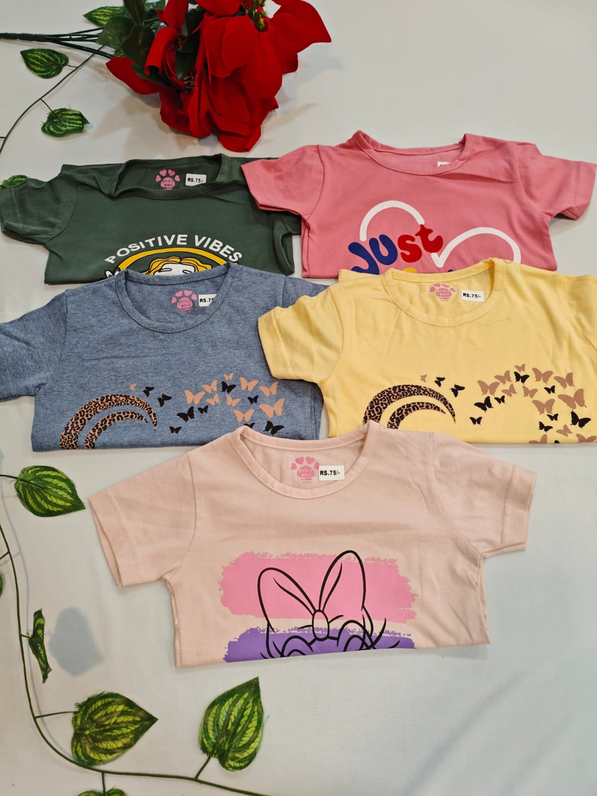 5 Girls Tshirt(2Year)