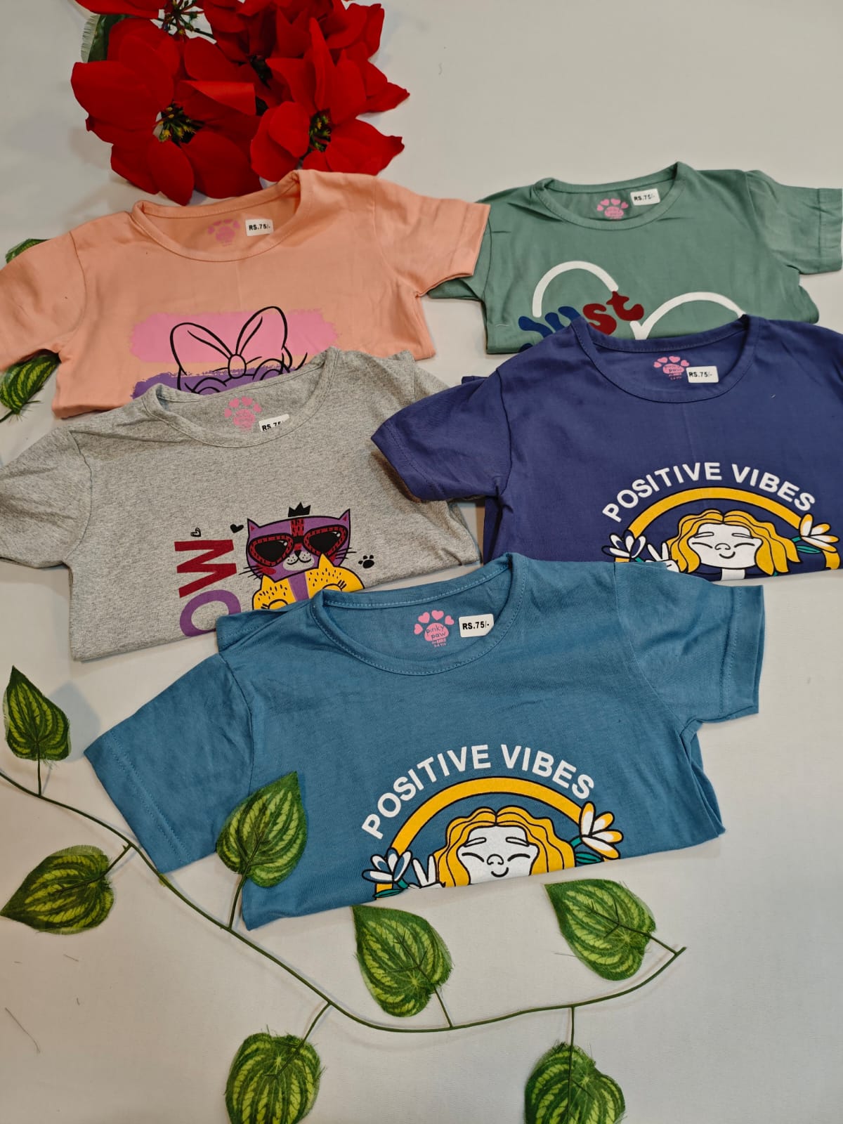 5 Girls Tshirt(2Year)