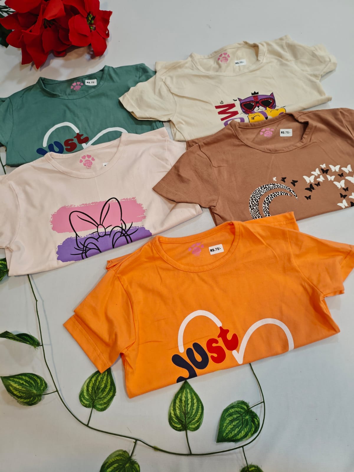 5 Girls Tshirt(2Year)