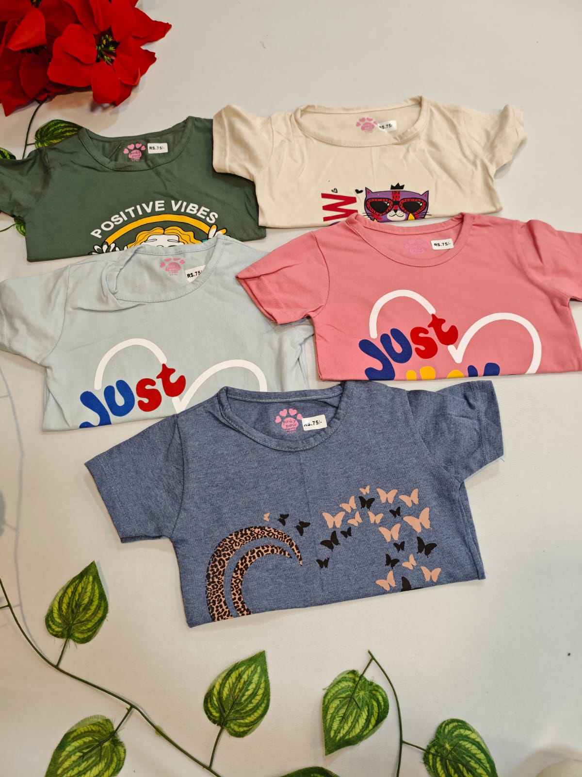 5 Girls Tshirt(4Year)