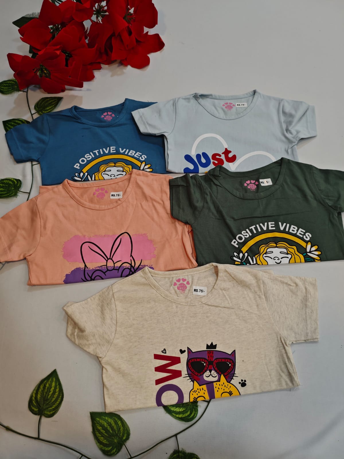 5 Girls Tshirt(2Year)