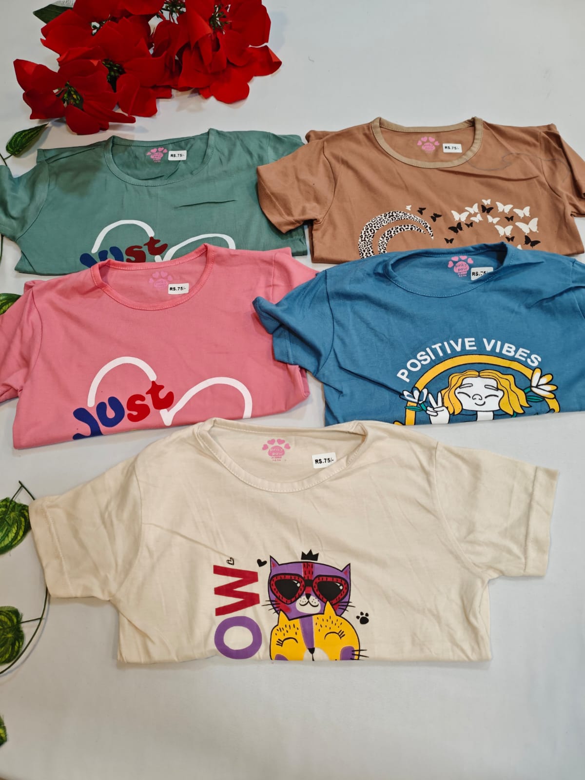 5 Girls Tshirt(4Year)