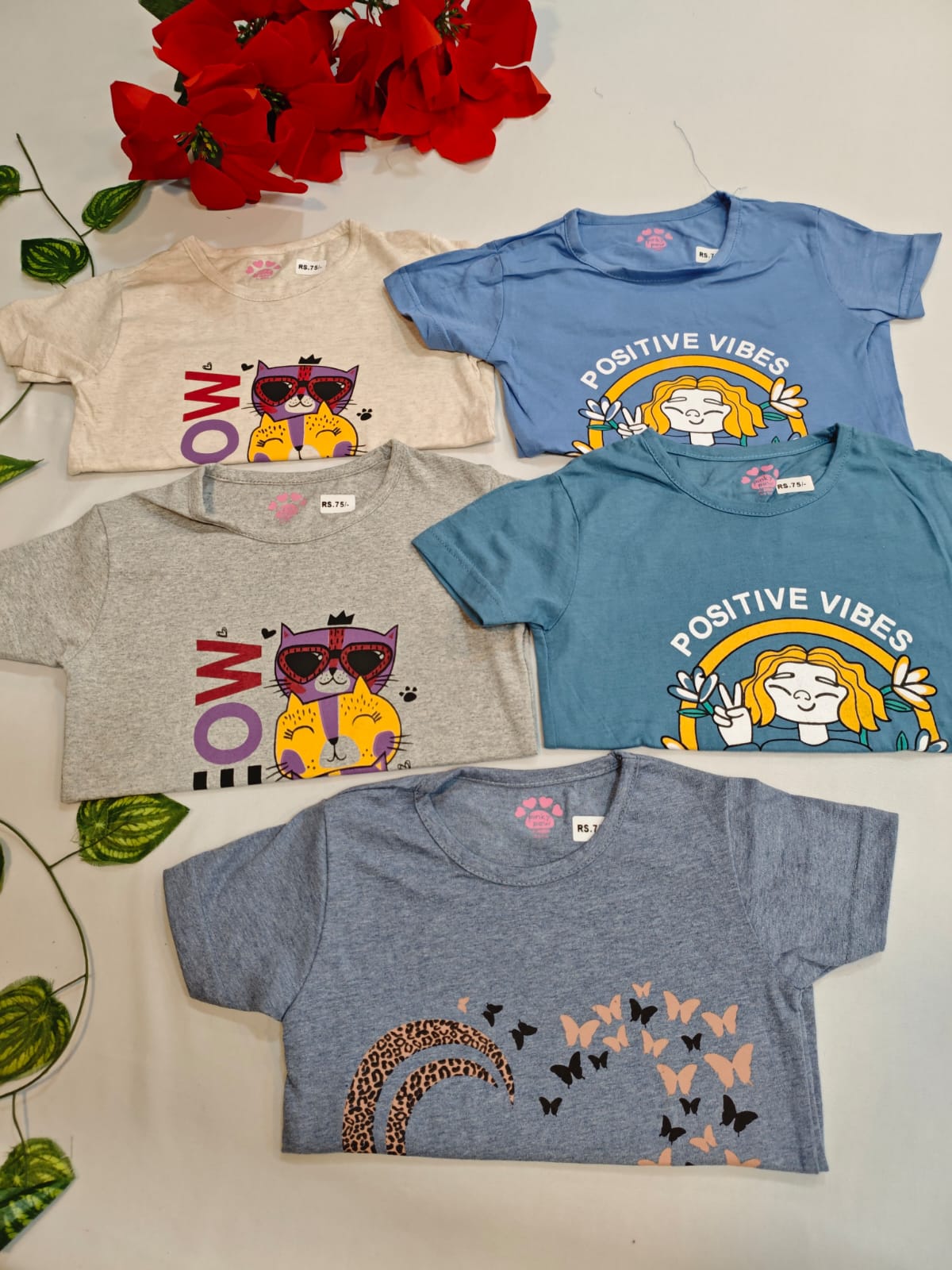 5 Girls Tshirt(3Year)