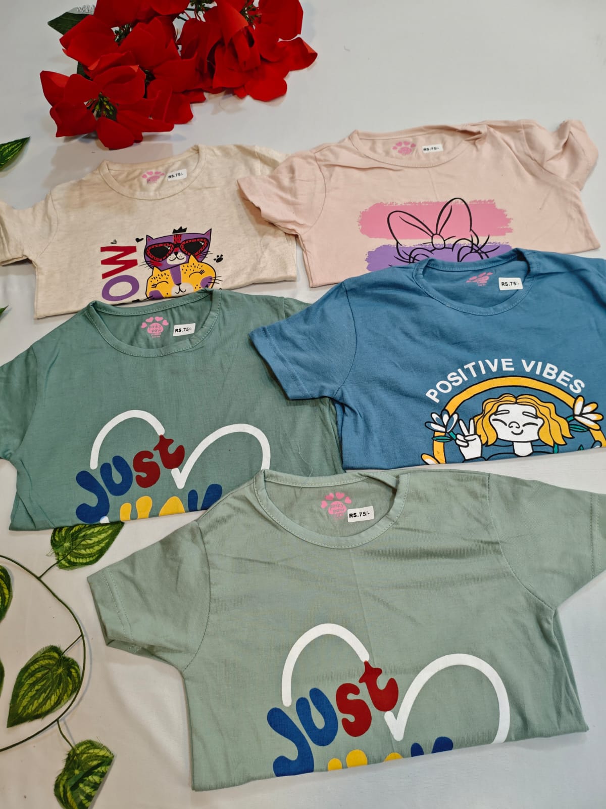 5 Girls Tshirt(3Year)