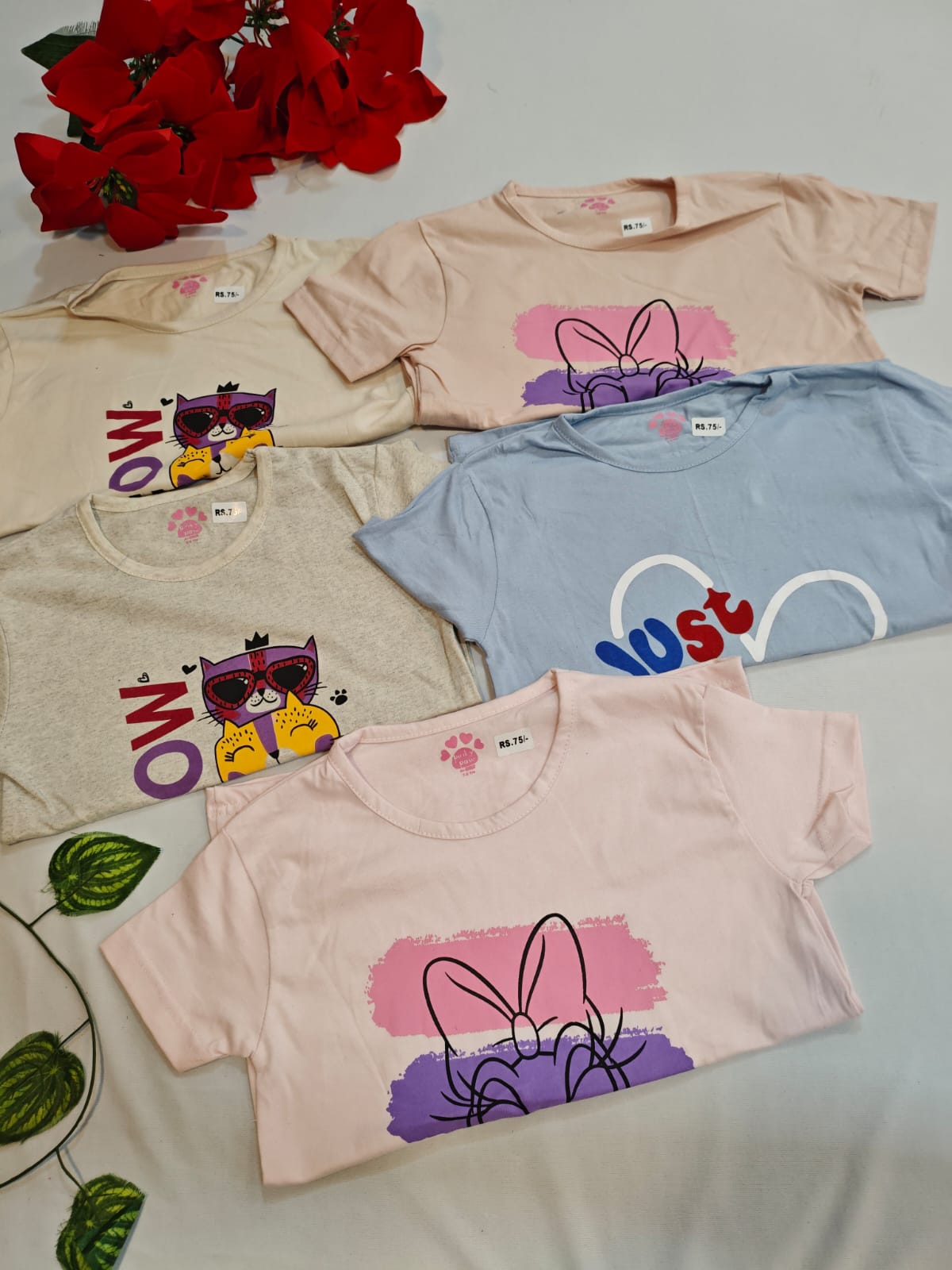 5 Girls Tshirt(3Year)