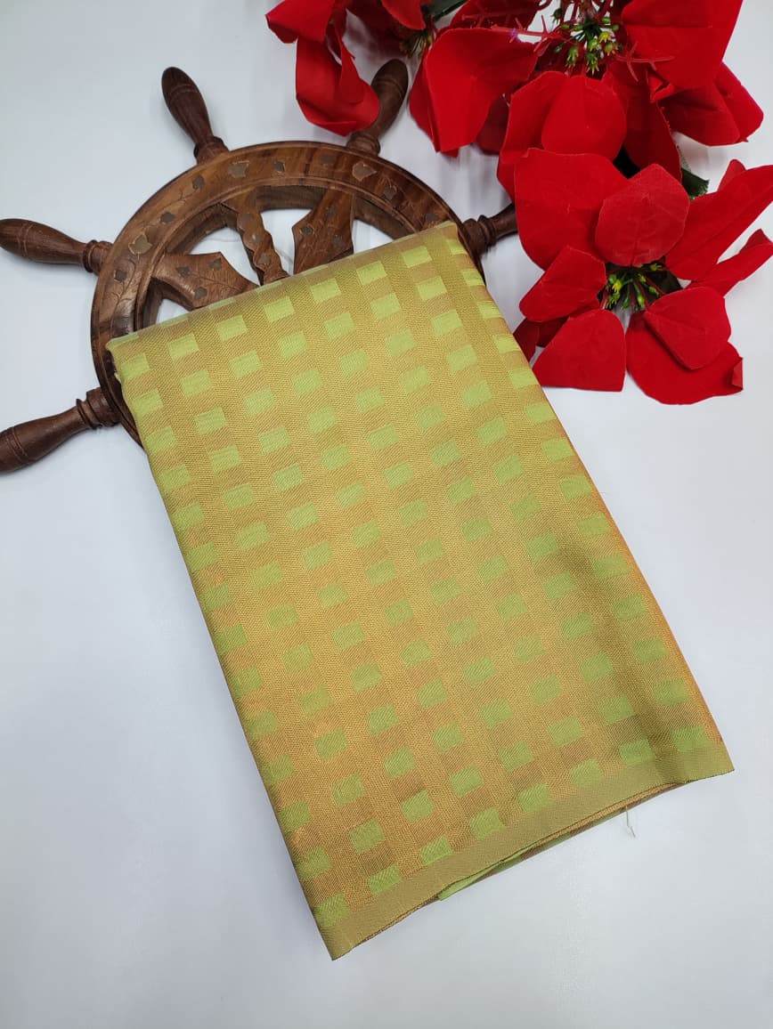 Nayanthara Checked Saree (Flat 10% OFF)