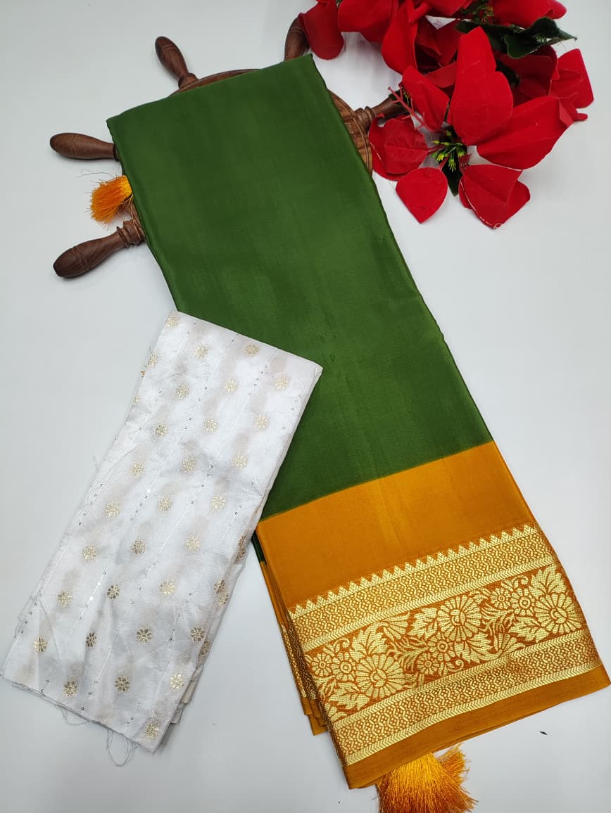 Mysore Crepe Silk Saree MY25