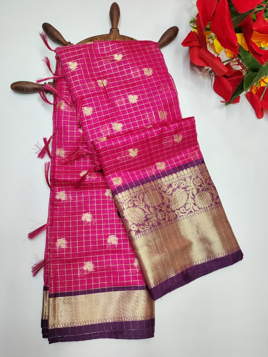Rust Pink Saree RG05