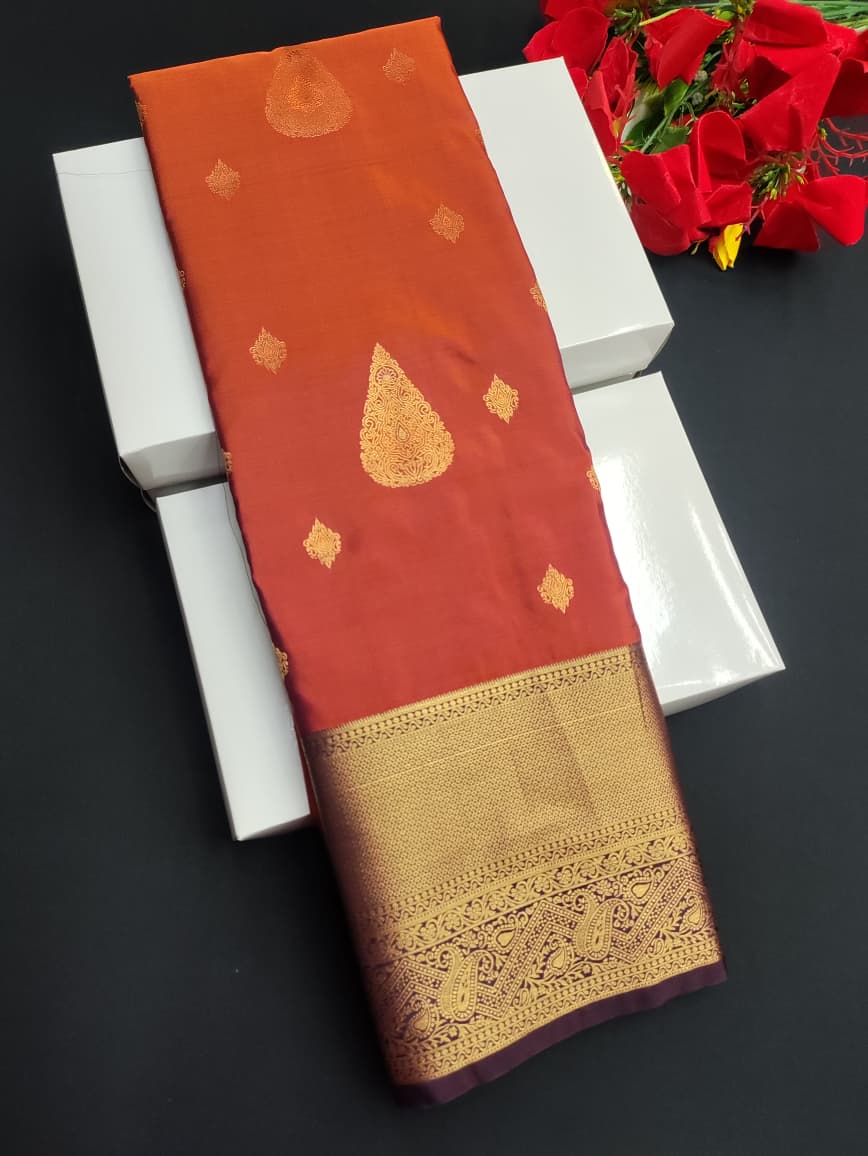 Elampillai Luxury Rust Orange RG19