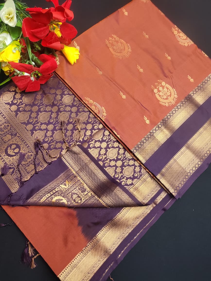 Elampillai Luxury Rust Orange RG21