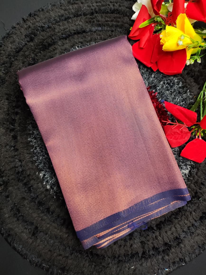 Trisha Inspired Plain Saree CTP09