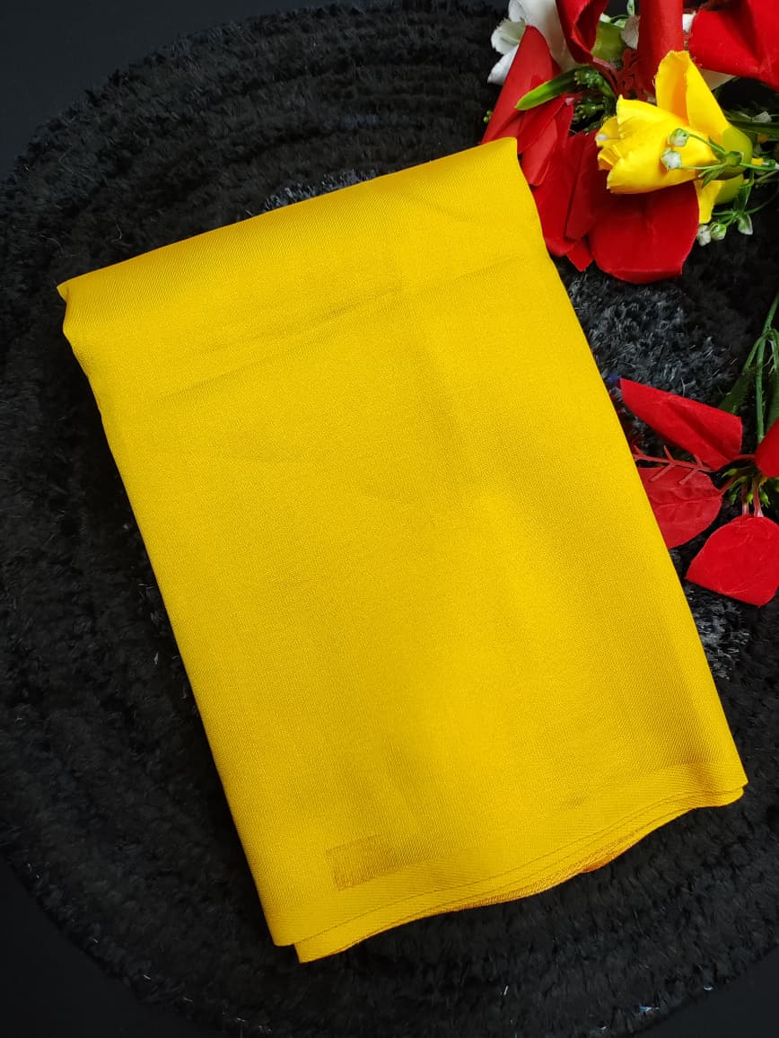 Trisha Inspired Plain Saree CTP08