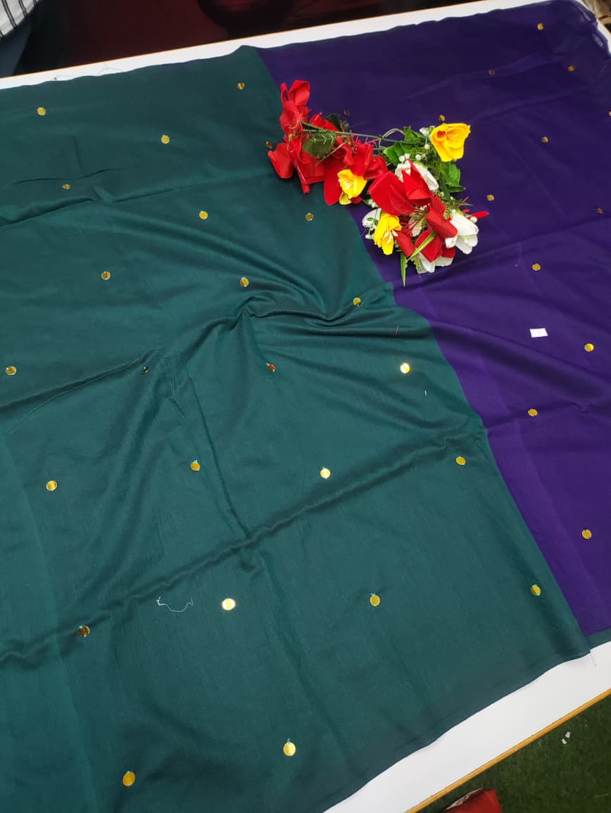 Jaipur Plain Cotton Saree JE186