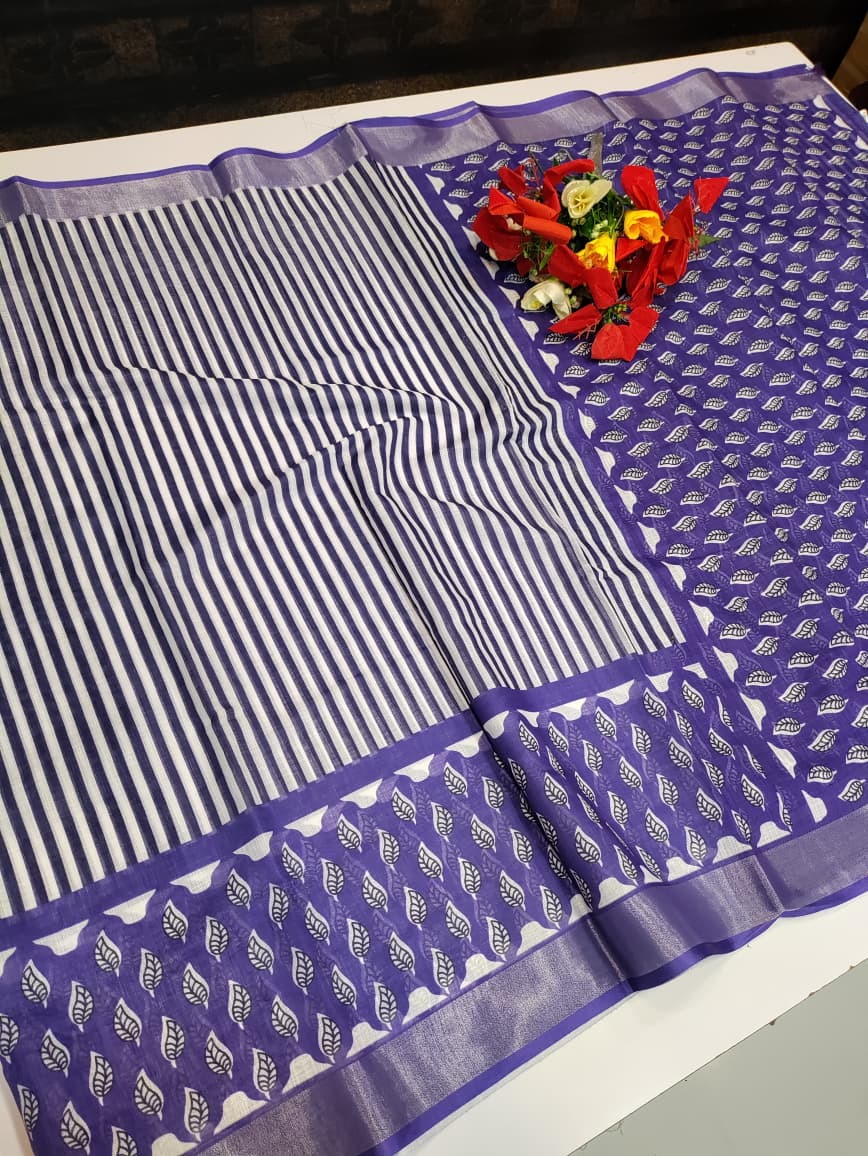 Bhiwandi Linen Saree BW01