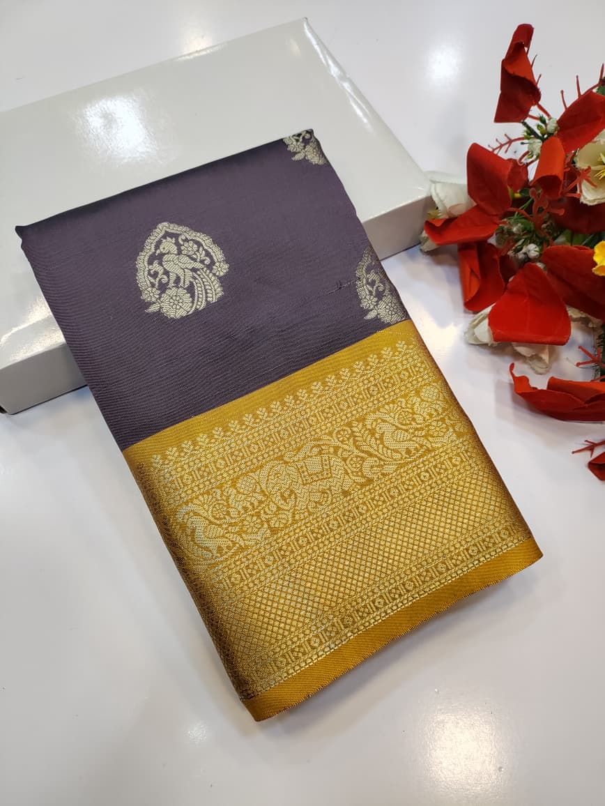 Purple Kanchi korvai PG03( Ond Day Offer)