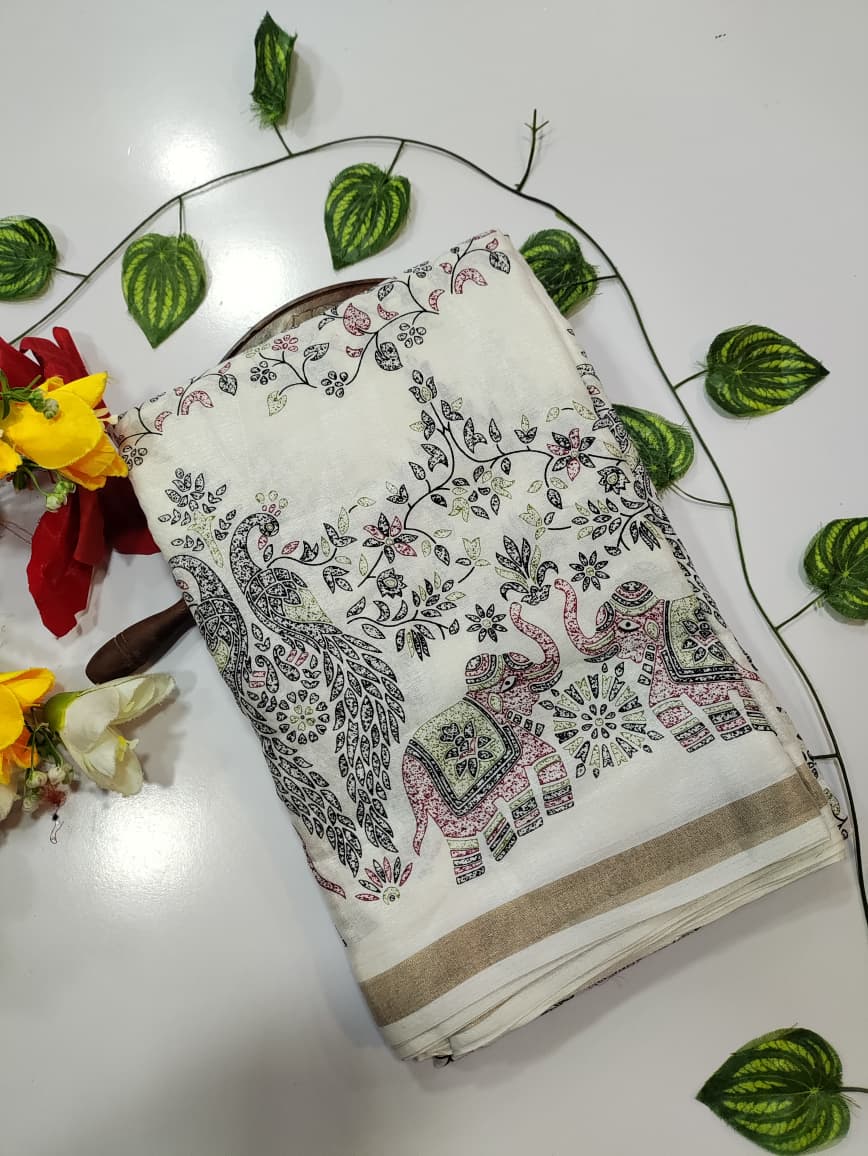 Malmal Pading Cotton Saree MU18 (10 Days Prebooking)