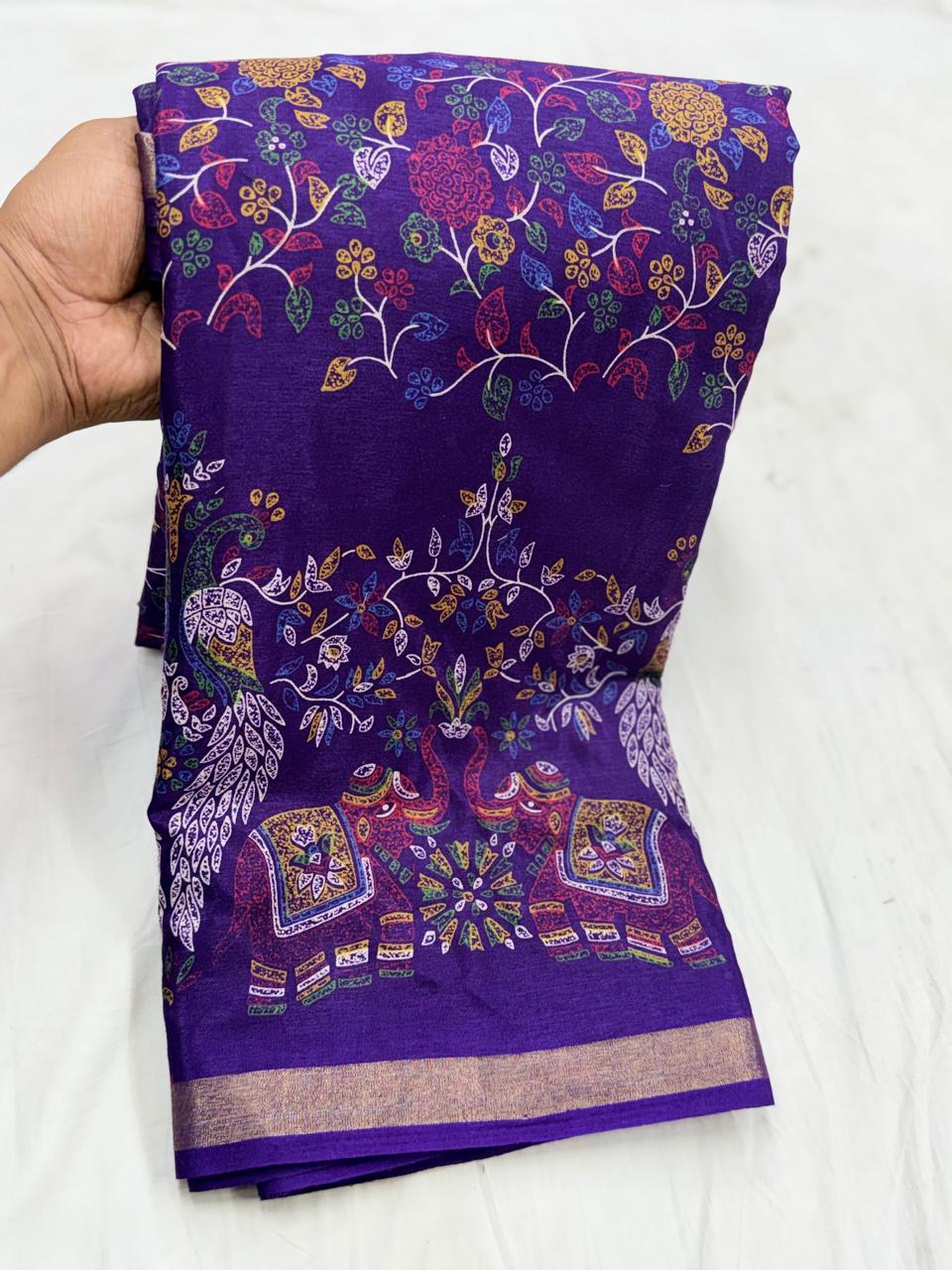 Malmal Pading Cotton Saree MU25 (10 Days Pre booking)