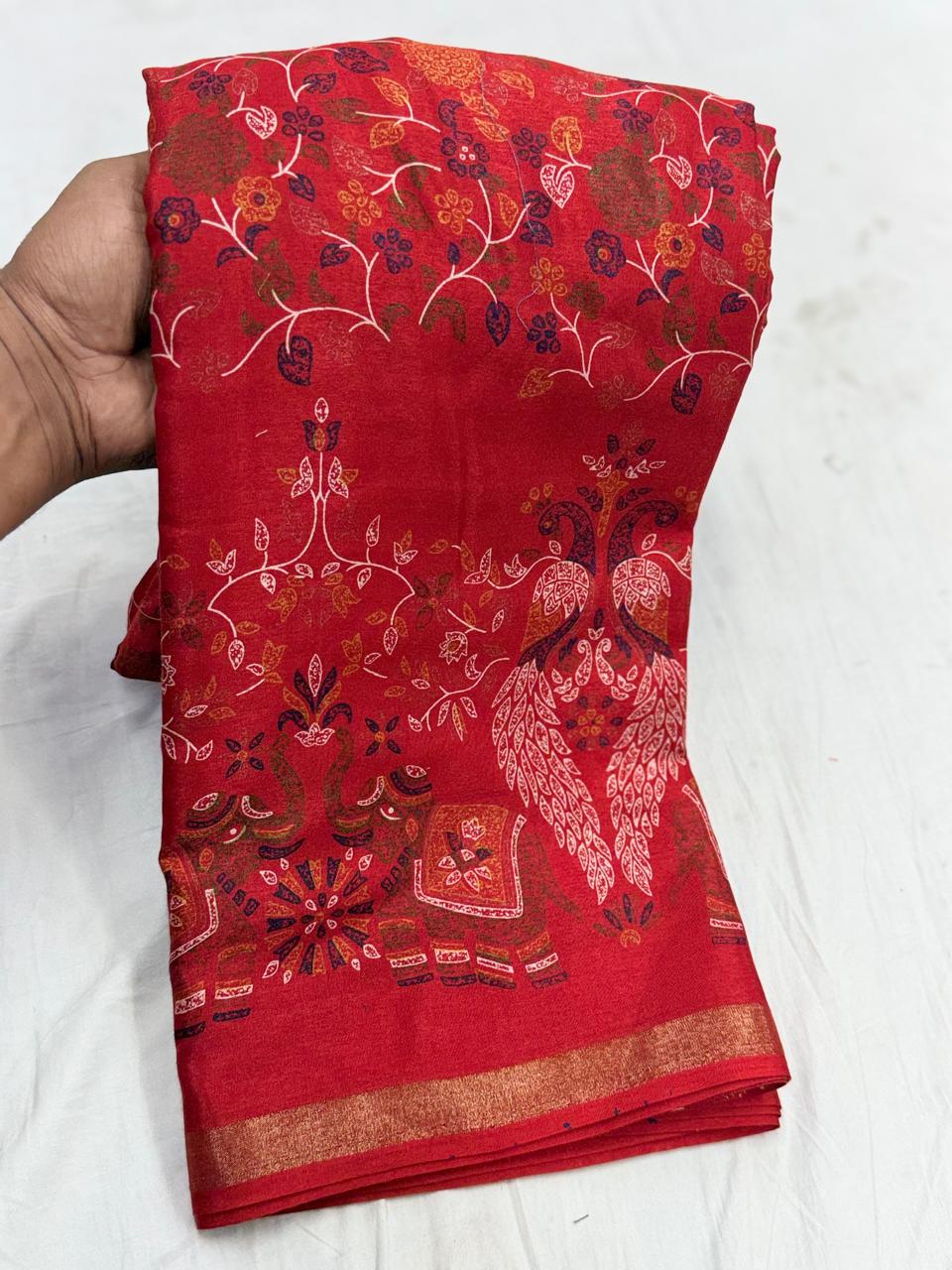 Malmal Pading Cotton Saree MU24 (10 Days Pre booking)