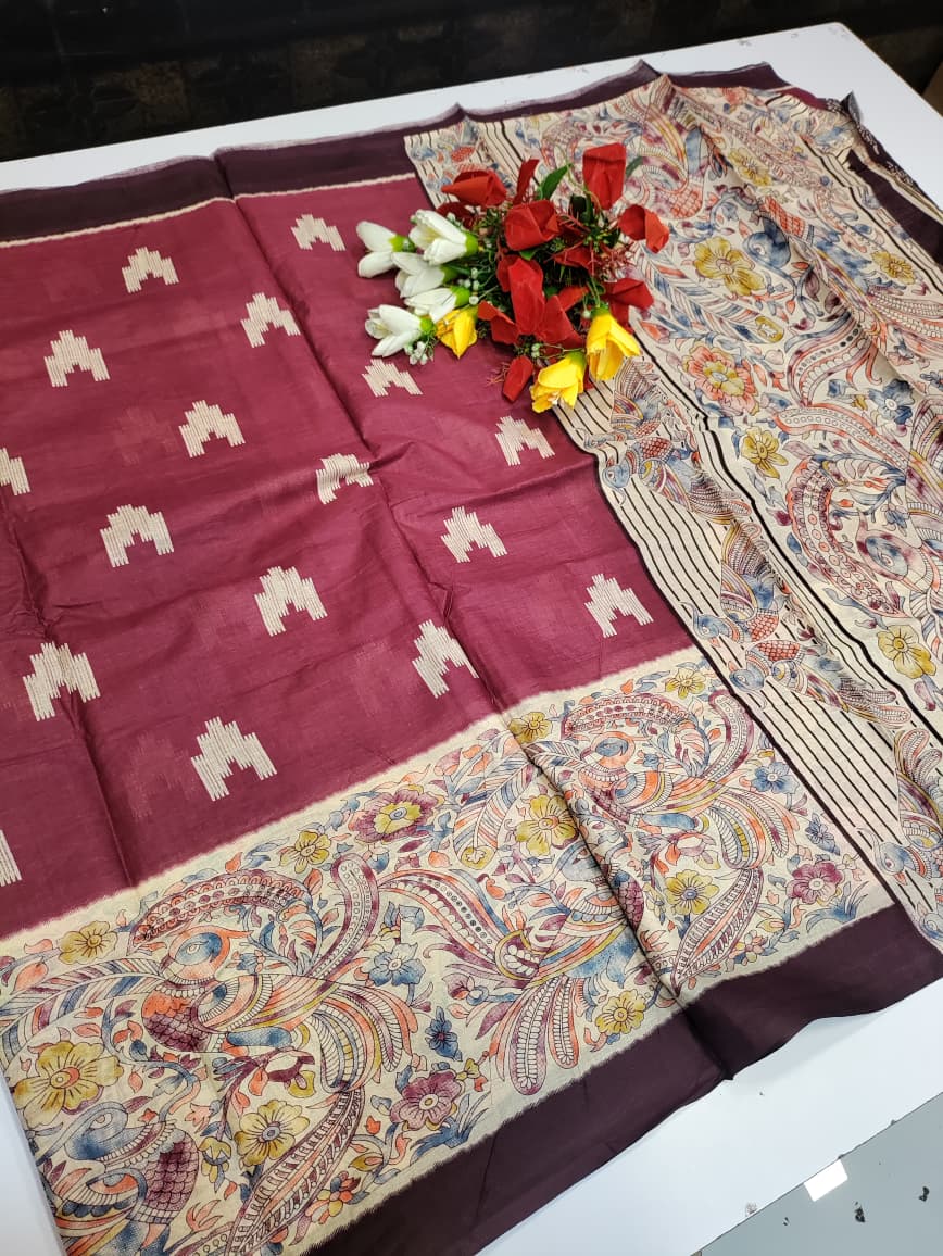 Kalamkari Cotton Saree LKC37