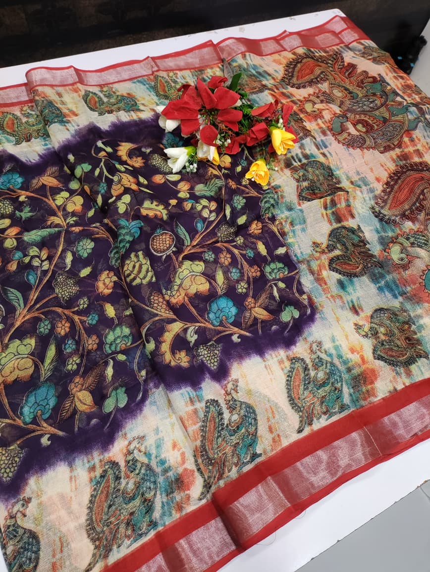 Club Linen Saree CU01 (12C)