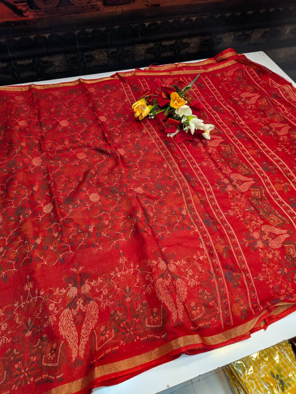 Malmal Pading Cotton Saree MU34