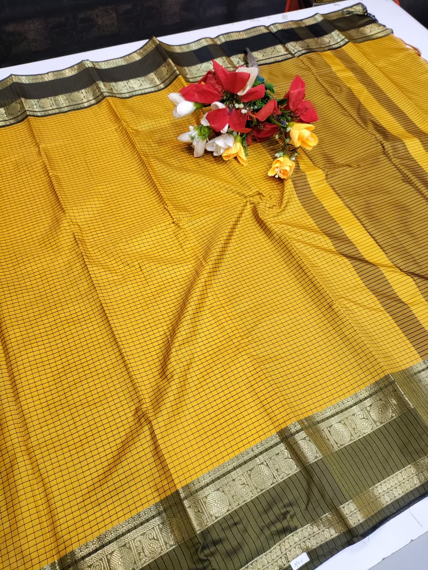 Banarasi Checked Saree FV36