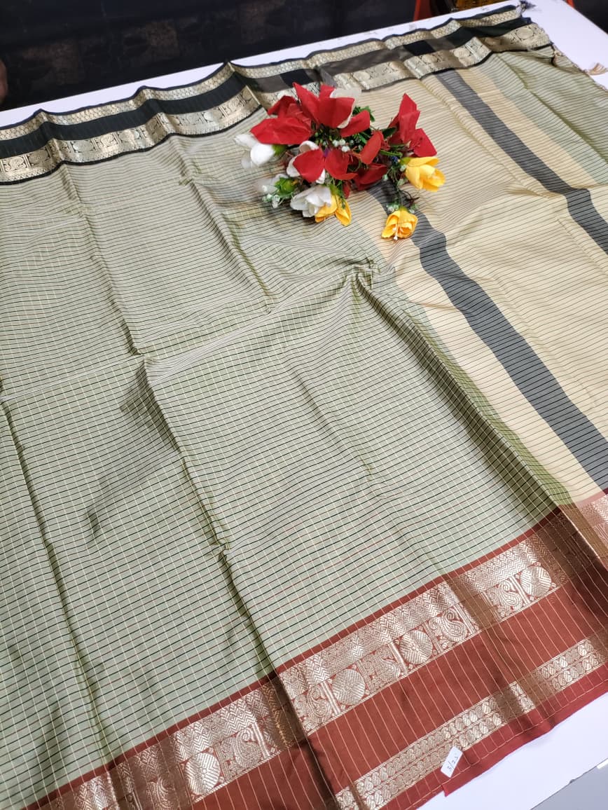 Banarasi Checked Saree FV37