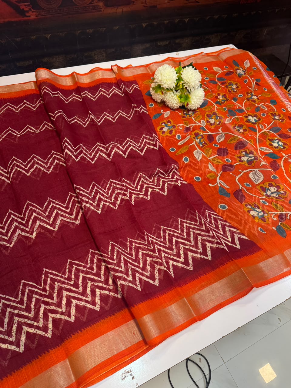Club Linen | Printed Saree | CUP62