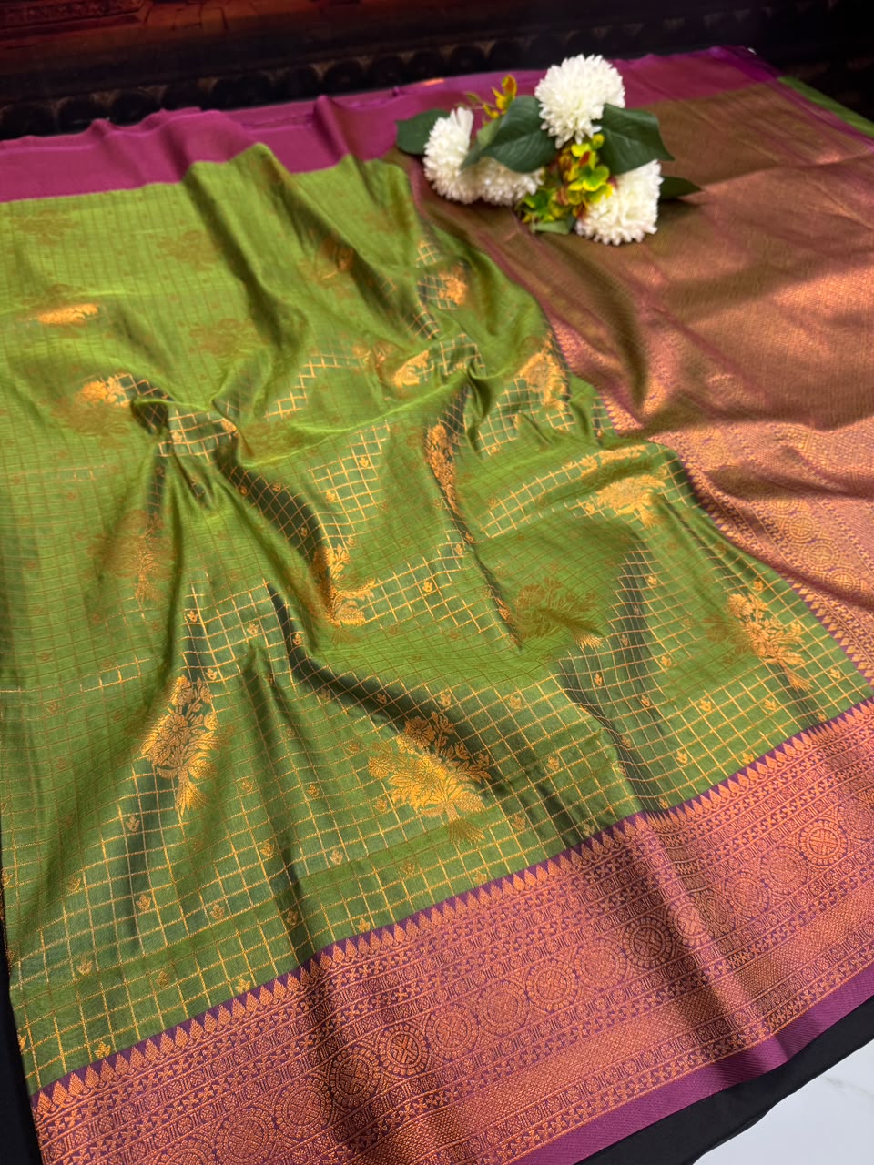 Malar Kattam |Zari Soft Silk Saree for Women| MKT09