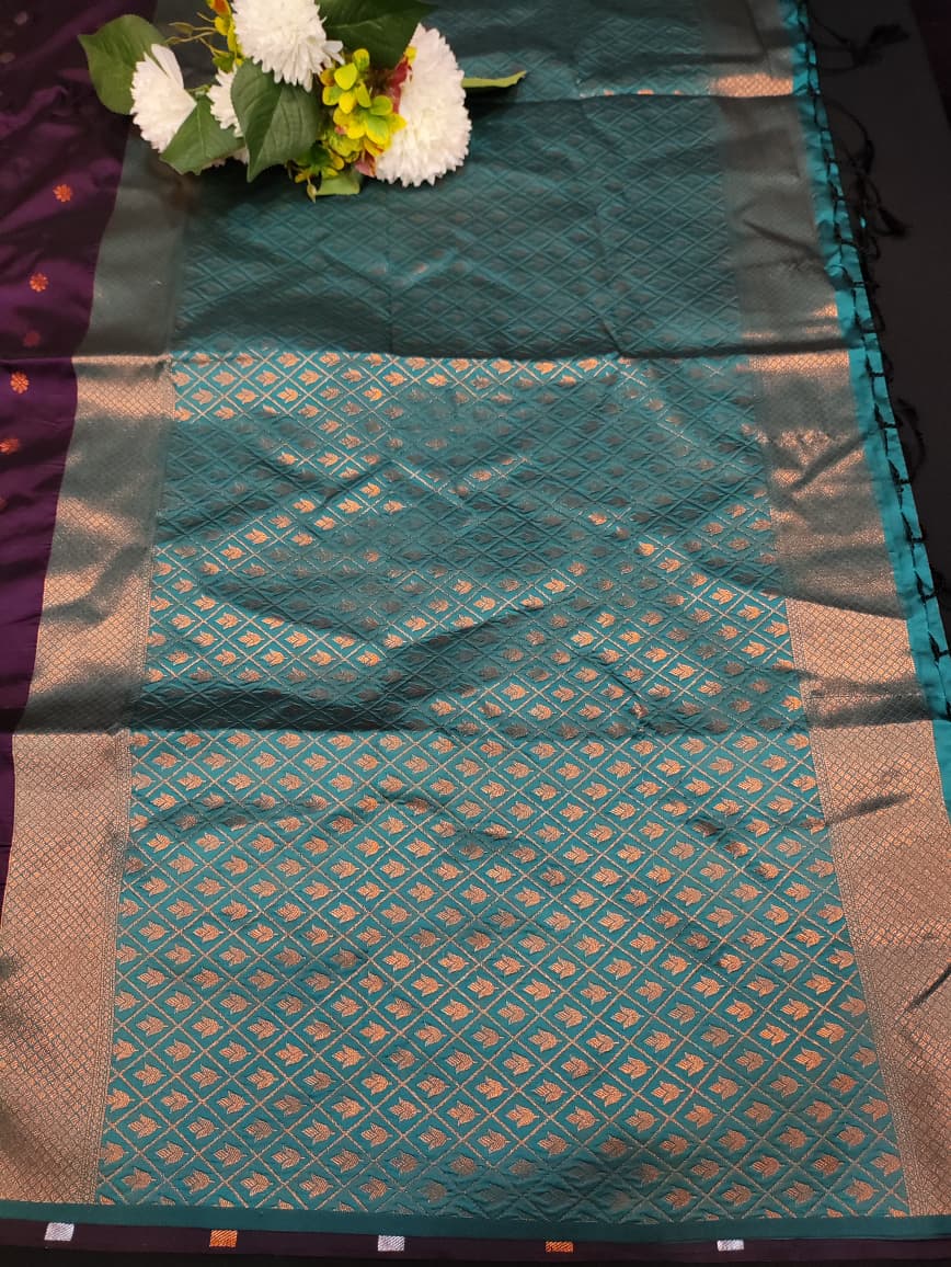 Padhumai Zari Soft Silk Saree for |Party & Festival Wear|  P06