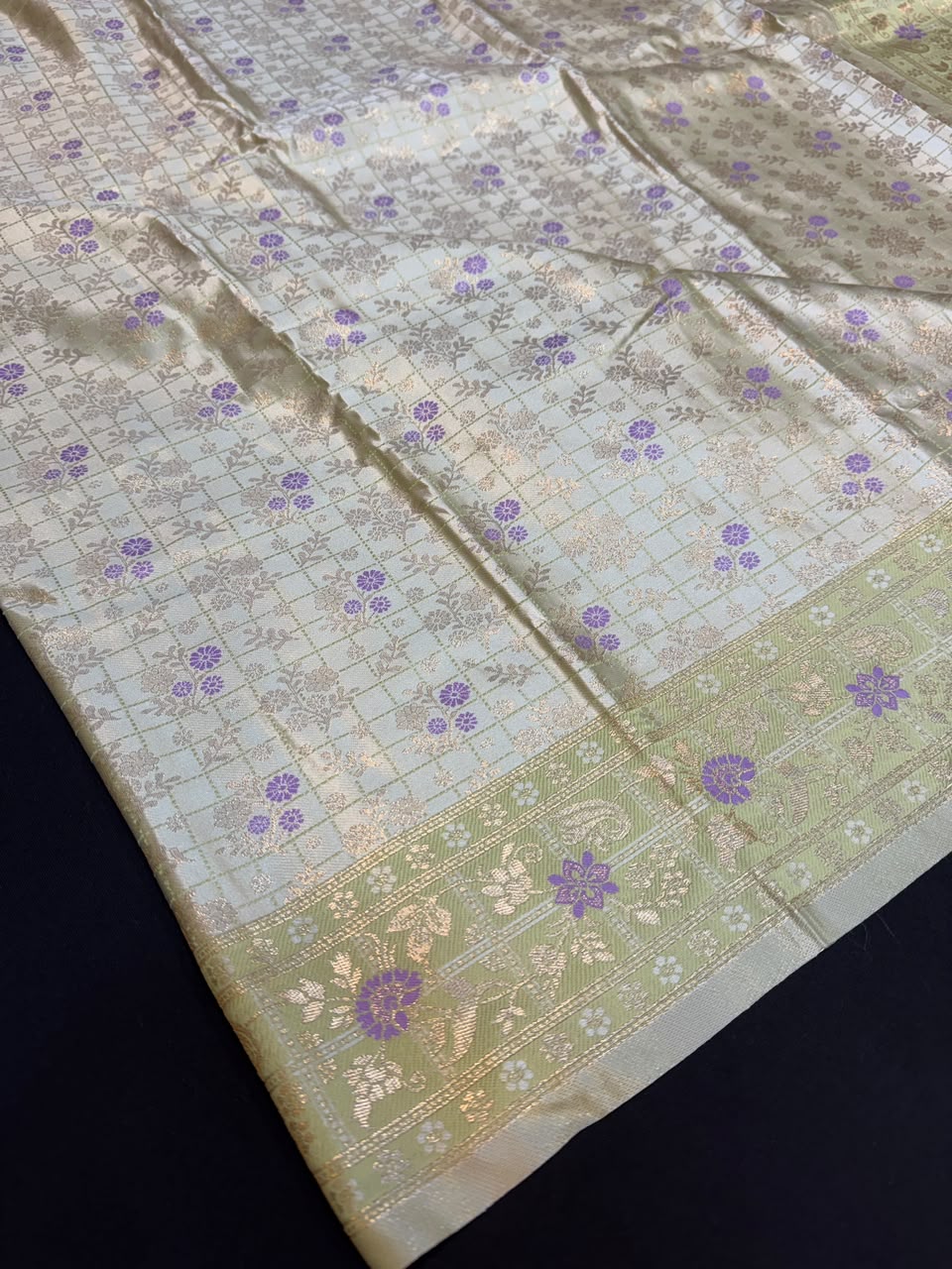 Nangai Satin Soft Saree with |Jacquard Blouse| PNG13
