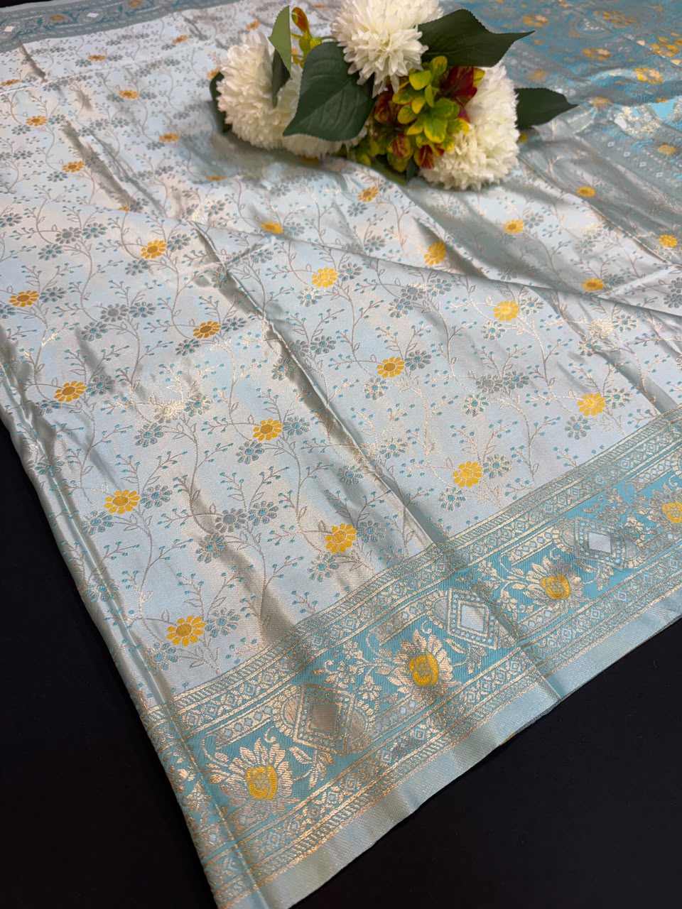 Nangai Satin Soft Saree with |Jacquard Blouse| PNG15